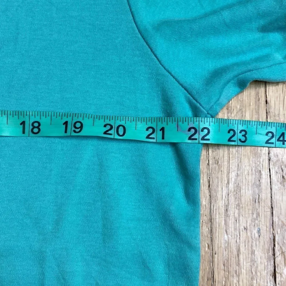 Mens Vintage Polo Ralph Lauren Polo Shirt Turquoise Green Blue Logo size Medium‎